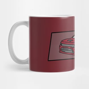 muscle cars illustration vector Mug